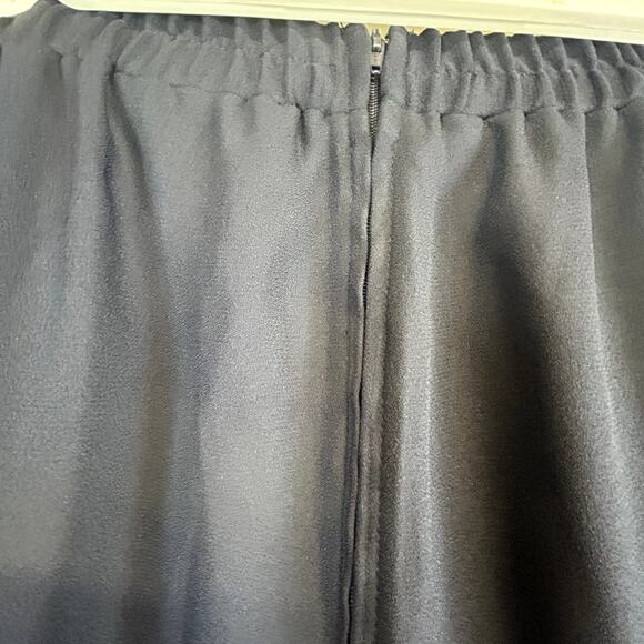 John Roberts Size 14 Dress Pants Career Navy Blue 36" waist + zip and elastic 31 - Picture 6 of 9